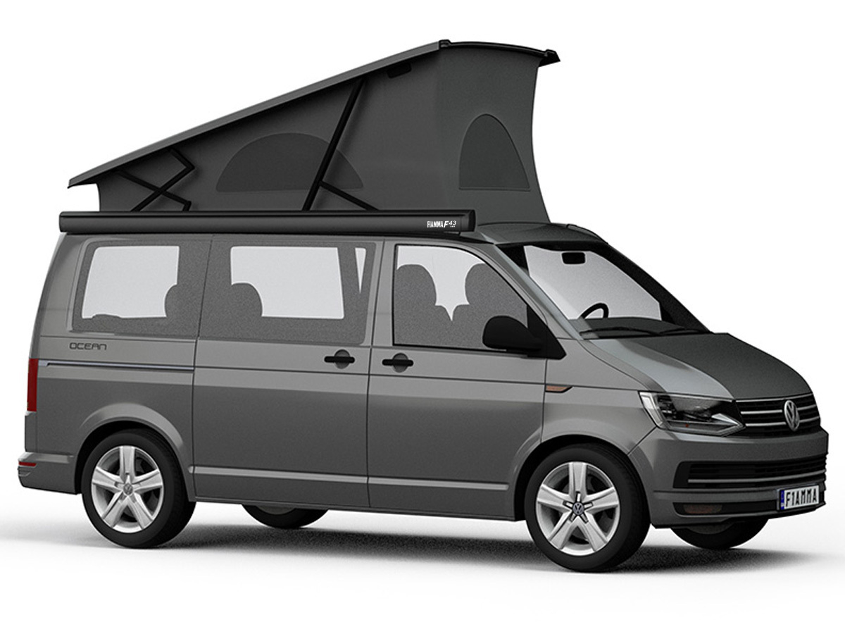 Fiamma F43 Deep Black 270 Royal Grey cassetteluifel
