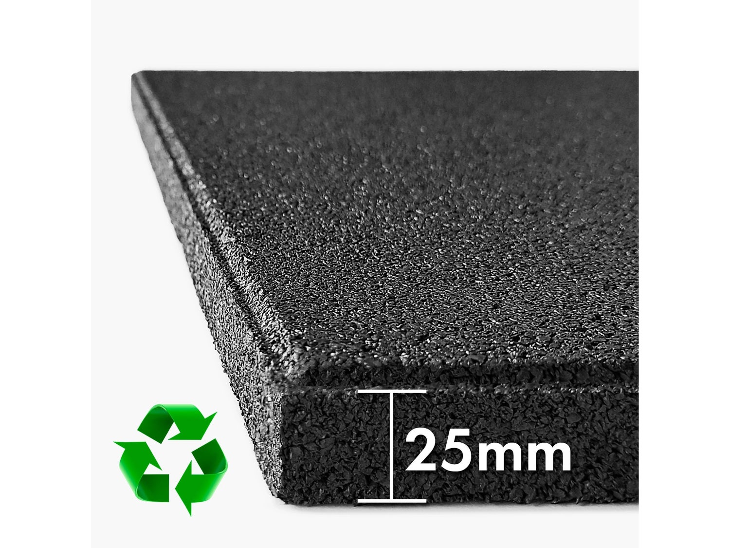 Valbeveiligingsmat, elastische mat, valbeveiligingstegel met drainage, 50 x 50 x 2,5 cm, grijs