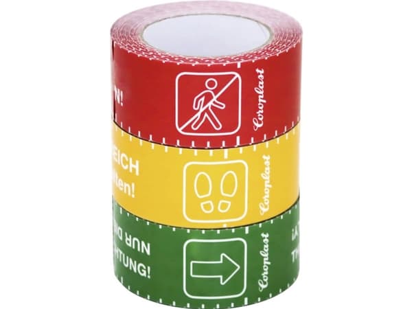 Coroplast 1466 SDR 217522 Gulvmarkeringstape Gul (L x B) 25 m x 60 mm 1 stk
