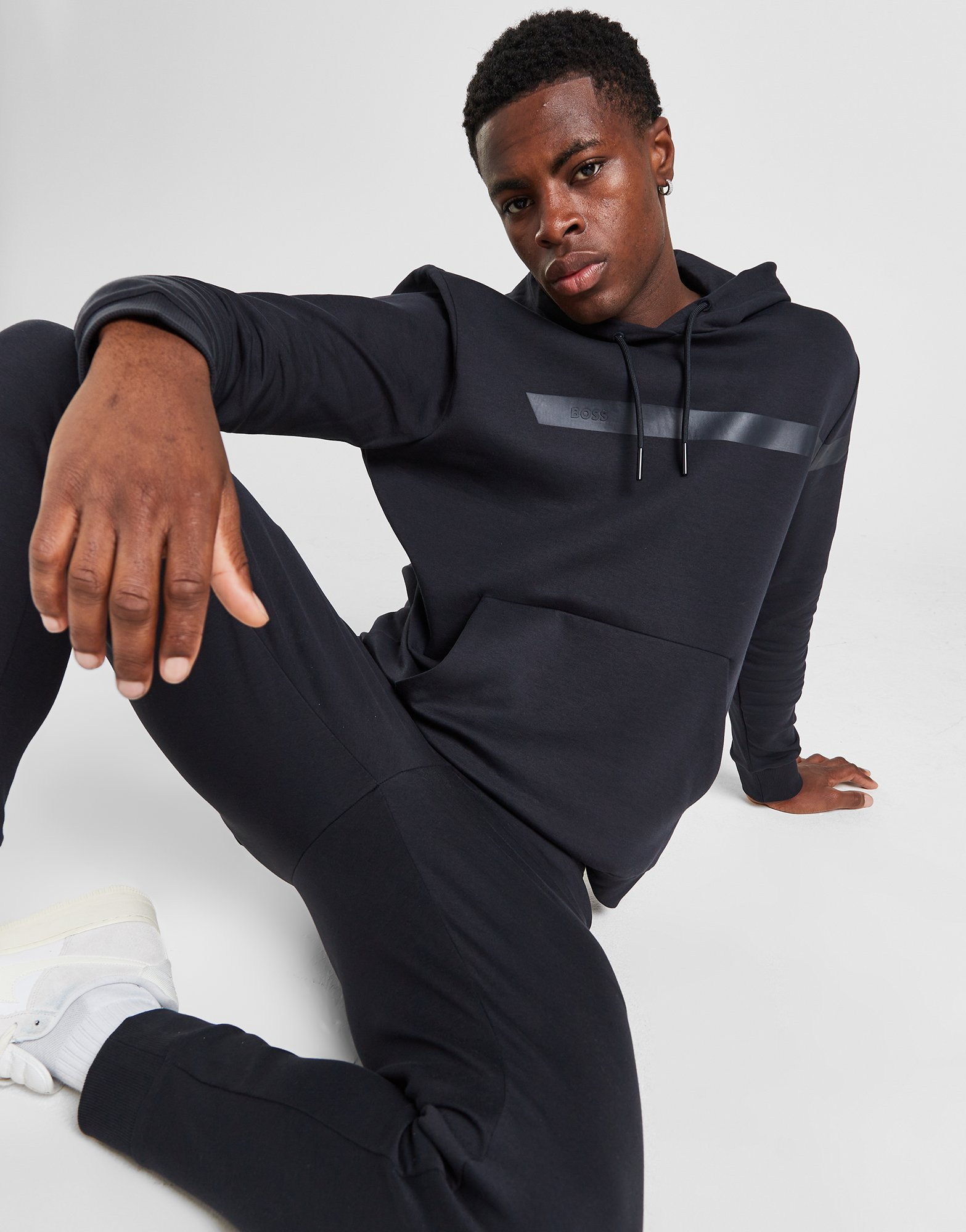 BOSS Sweat à Capuche Stripe Homme