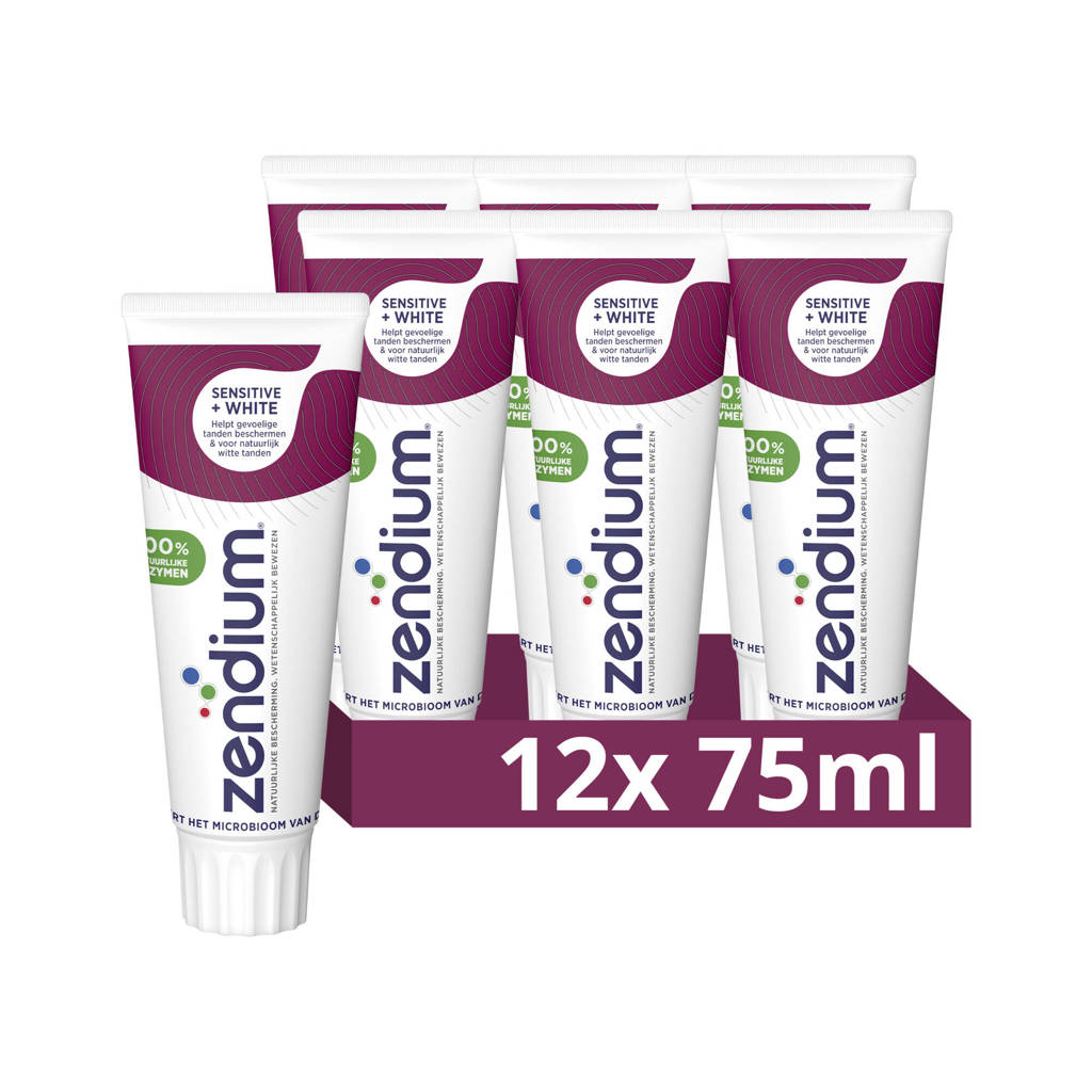 Sensitive+White tandpasta - 12 x 75 ml