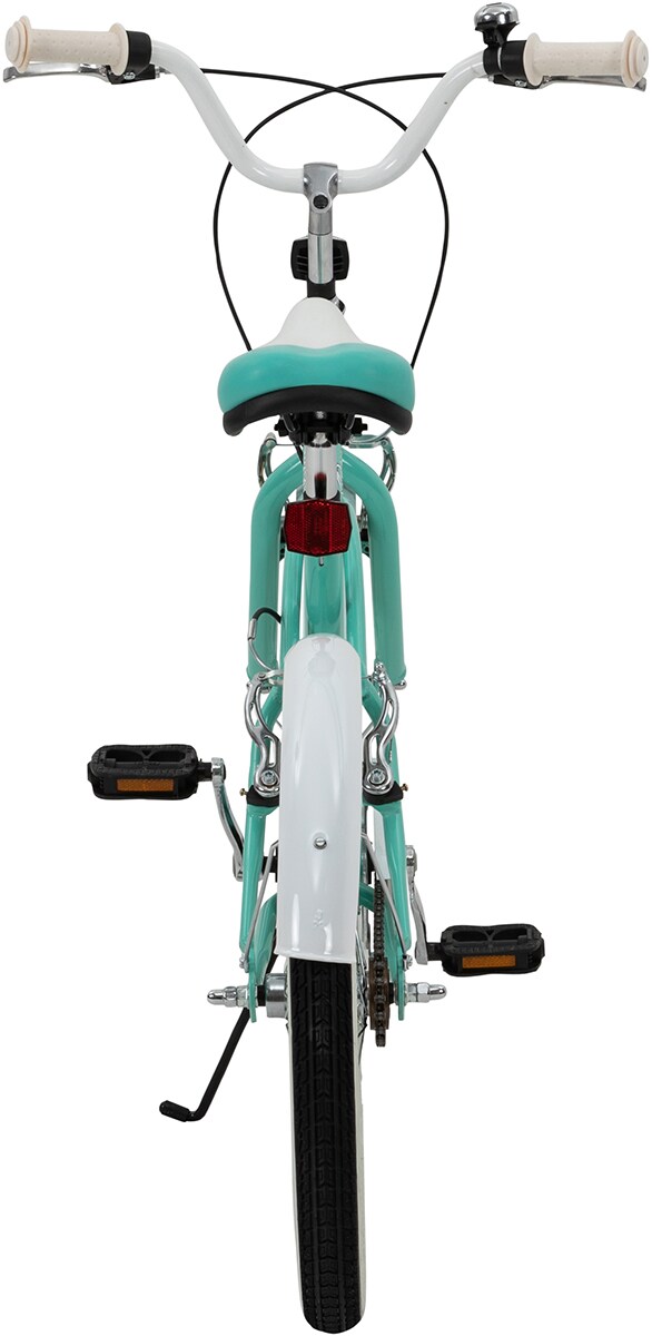 Actionbikes Kinderfahrrad Cruiser 20 Zoll, Rosa/Türkis, verstellbar, Seitenständer, V-Brake-Bremsen (Türkis)
