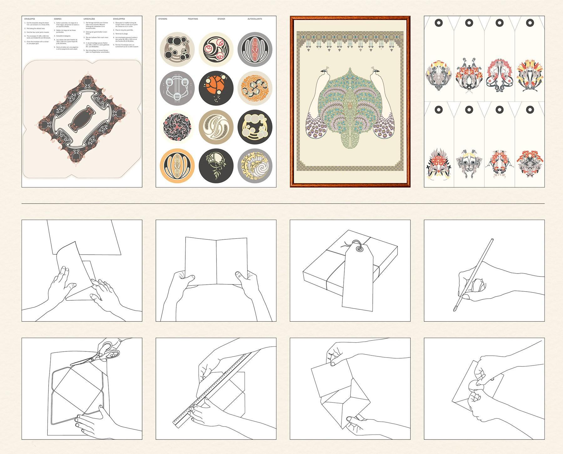 Papercraft Book Art Nouveau