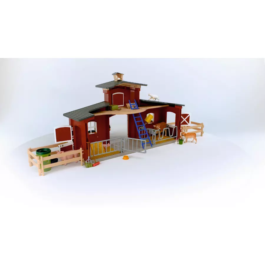 schleich® Farm World Große Farm mit Tieren und Zubehör 42606