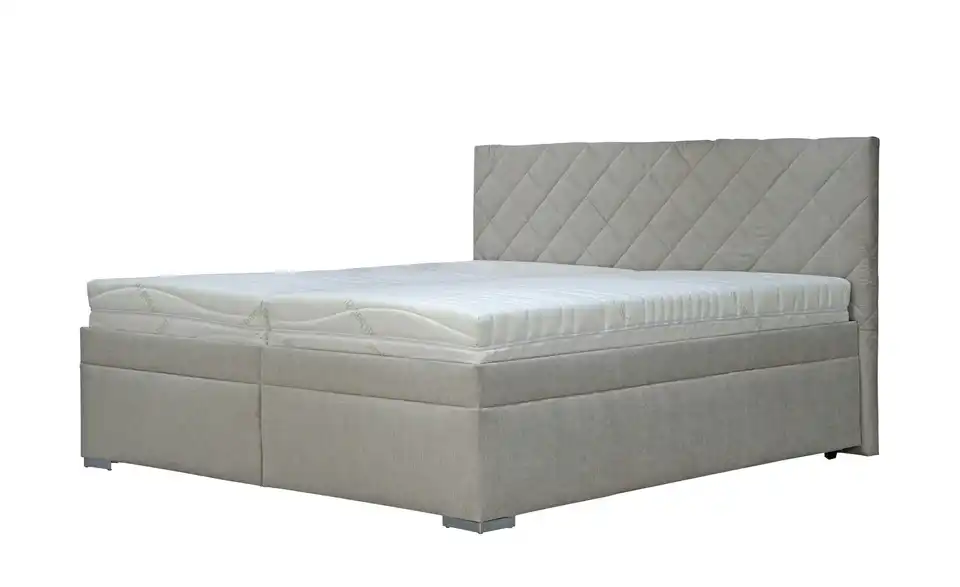 Polsterbett Klara 160 cm Beige