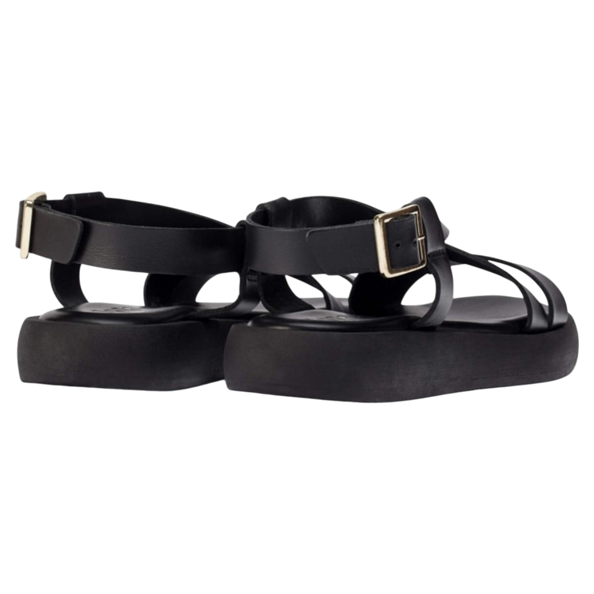 Flade sandaler, kvinder, sort