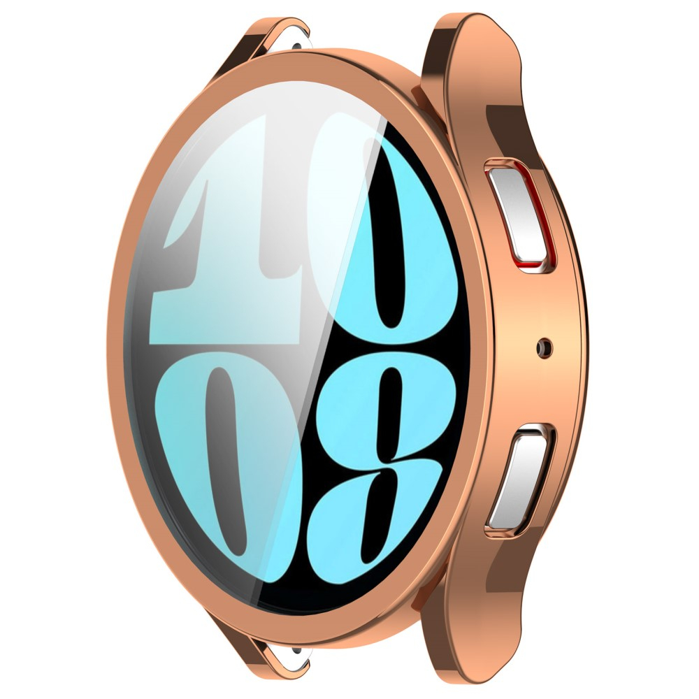 Samsung Galaxy Watch 6 (44mm) Galvanisierte Gummi Bumper Hülle - Roségold