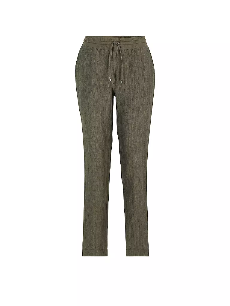DORIS STREICH Leinenhose olive