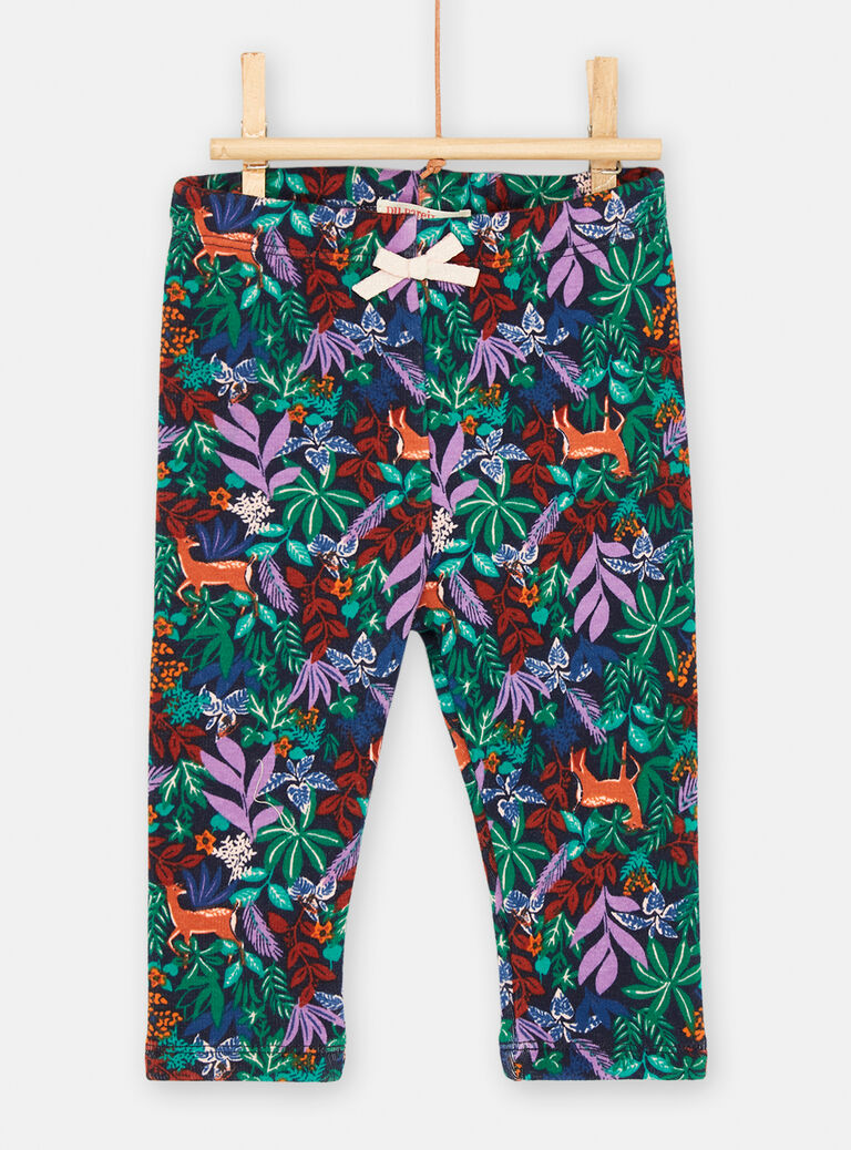 Pantalon multicolore doux et confortable pour bébé fille