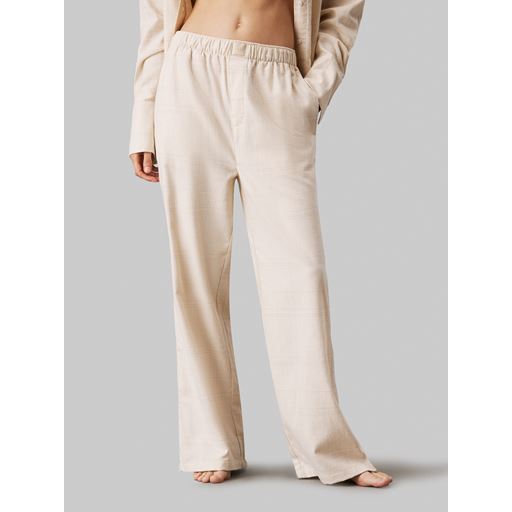 Calvin Klein Bukser, Oatmeal Heather Plaid, M