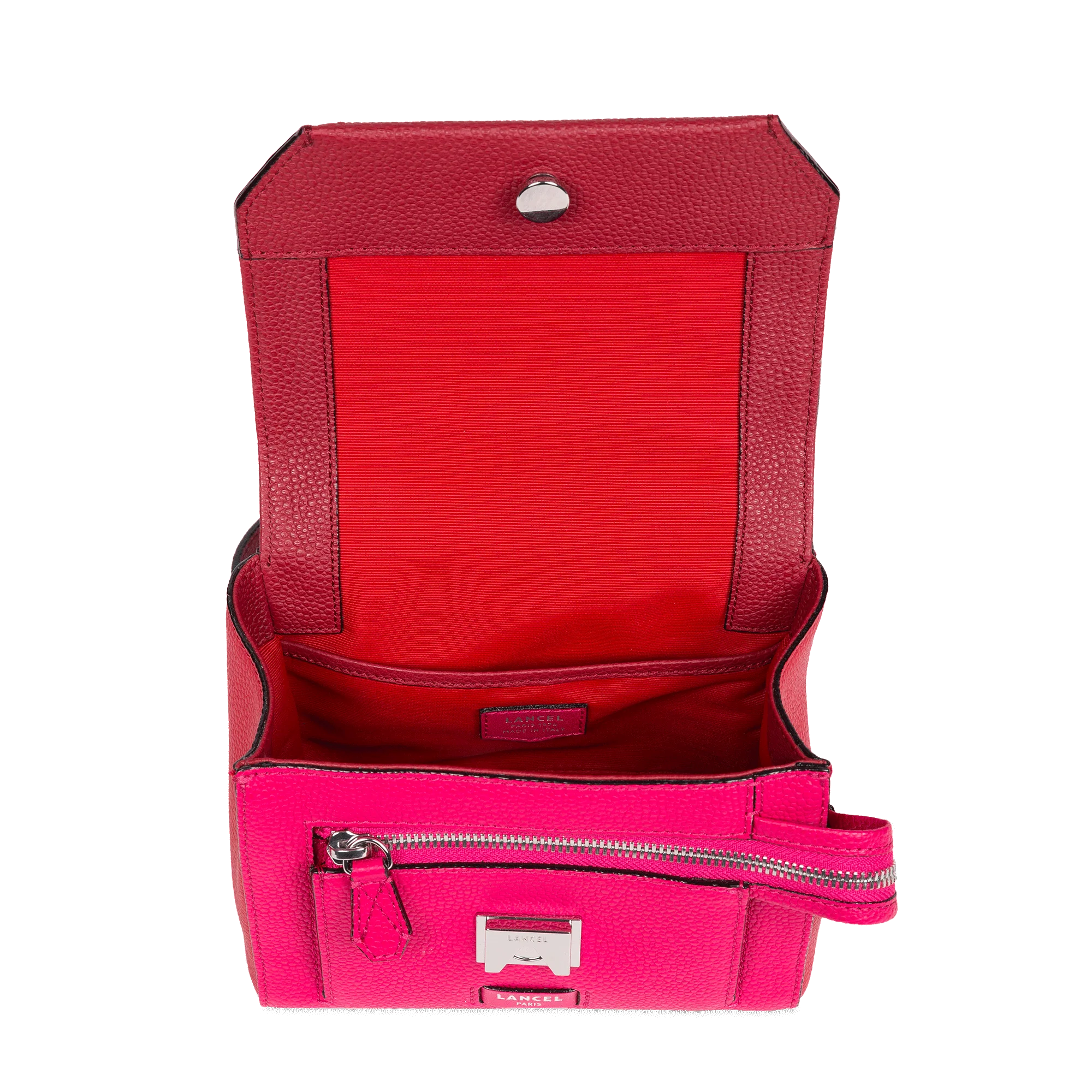 Sac rabat avec poignée  Ninon de Lancel-Multico Carmin