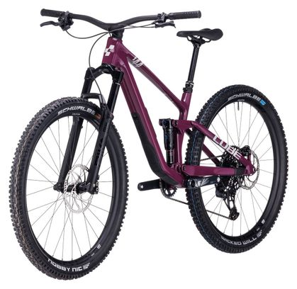 VTT Tout-Suspendu Cube Stereo One44 C:68X SLX Sram GX Eagle AXS 12V 29'' Rose Rouge Wine 2024