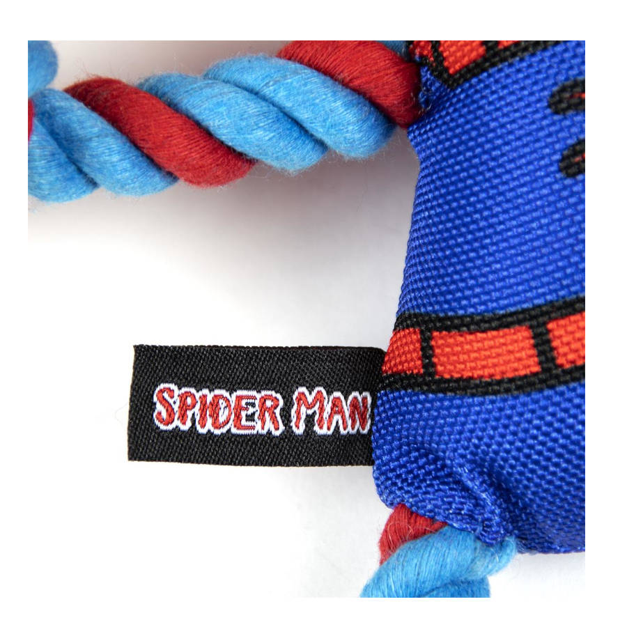 Pelúcia do Homem-Aranha da Marvel com corda para cães
