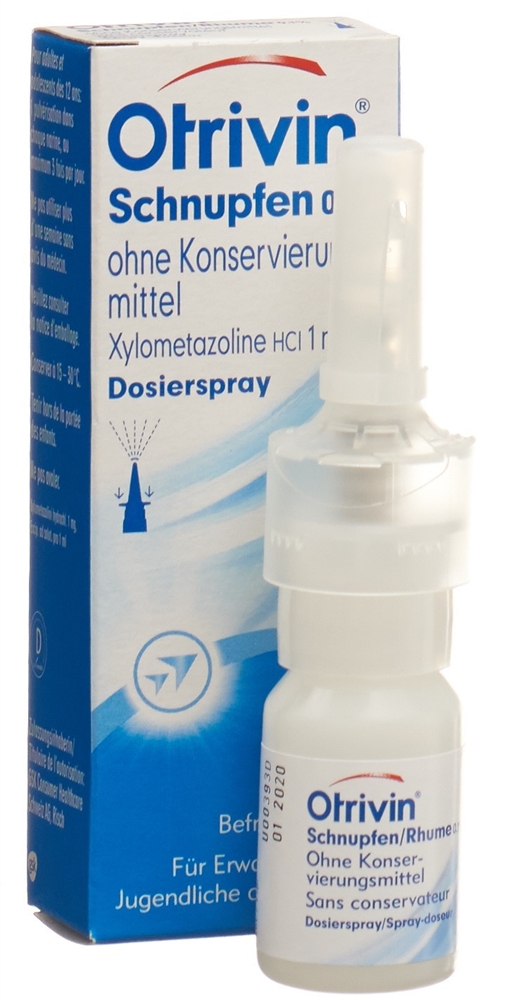 OTRIVIN Schnupfen Dosierspray 0.1 % ohne Konservierungsmittel Dosierspr 10 ml