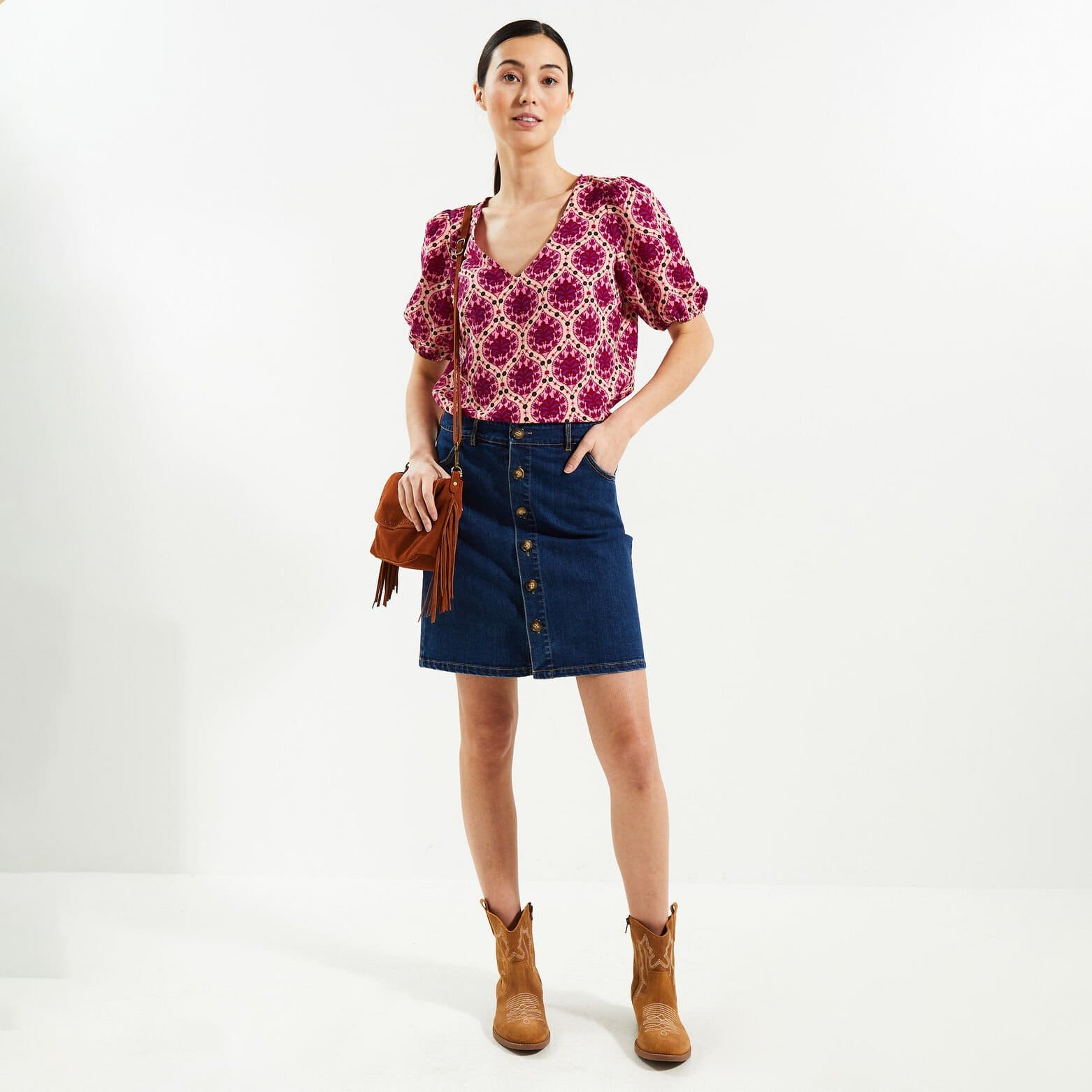 Blouse imprimée femme