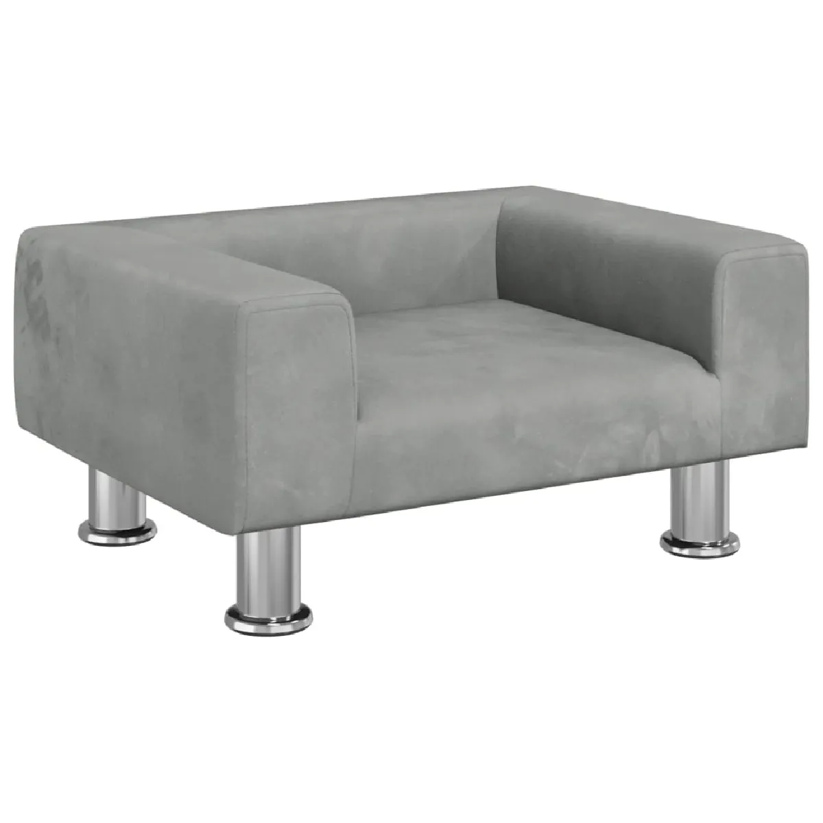 vidaXL Canapé pour enfants gris clair - 50x40x26,5 cm