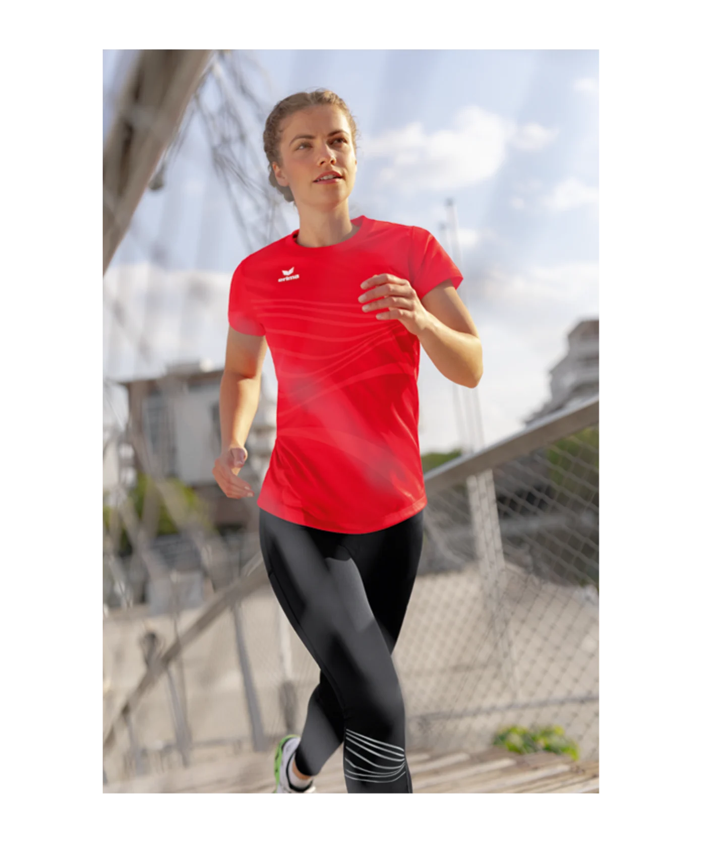 Erima Racing Leggings Damen Schwarz