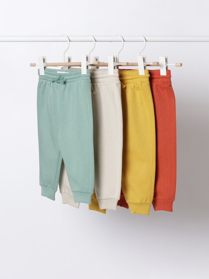Conjunto de 4 calças de fato de treino lisas - Caldero