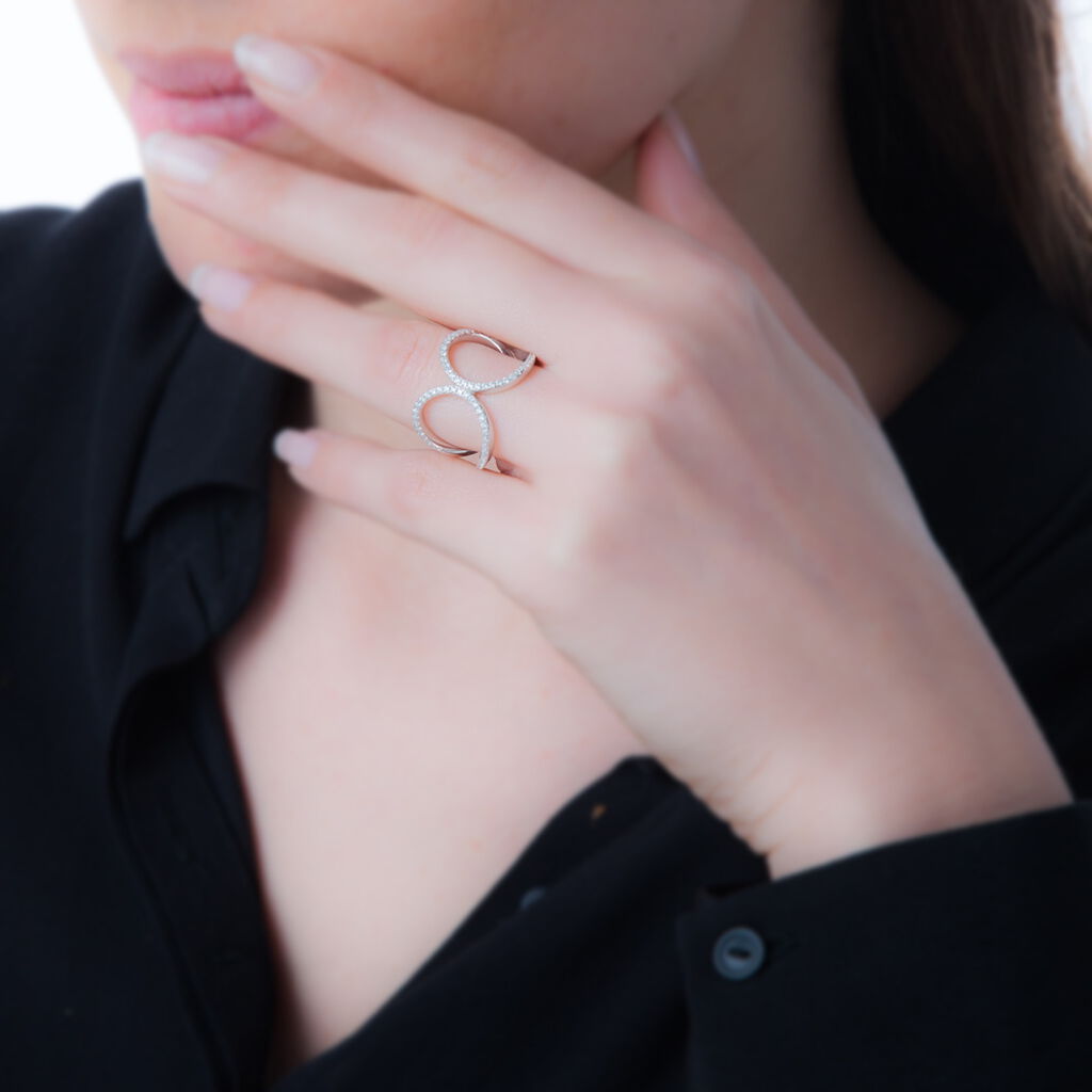 Bague Marie-clara Argent Blanc Oxyde De Zirconium