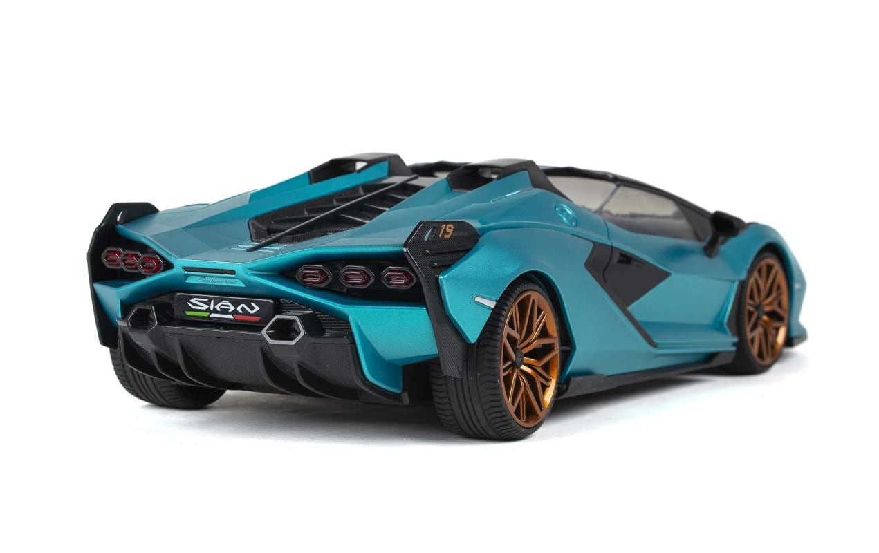 Auto Lamborghini Sian mit Licht, Türkis, 1:16Ferngesteuerter Sportwagen mit Licht für Kinder ab 6 Jahren
