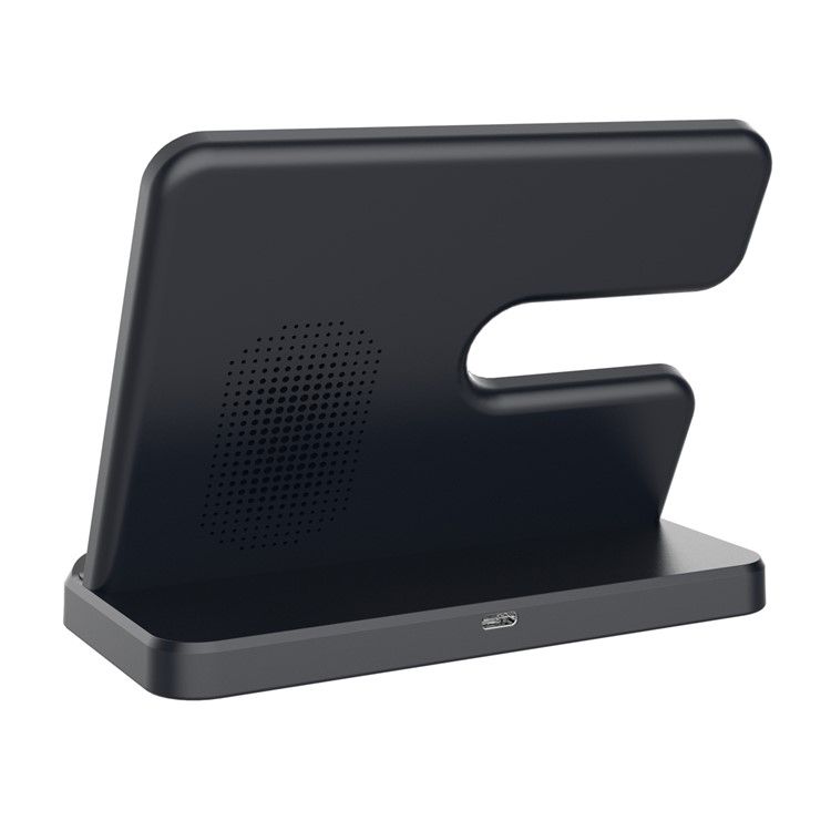 (15W) 3in1 Ladegerät QI Wireless Charger für Smartphone / Samsung Galaxy Watch / Galaxy Buds - Schwarz