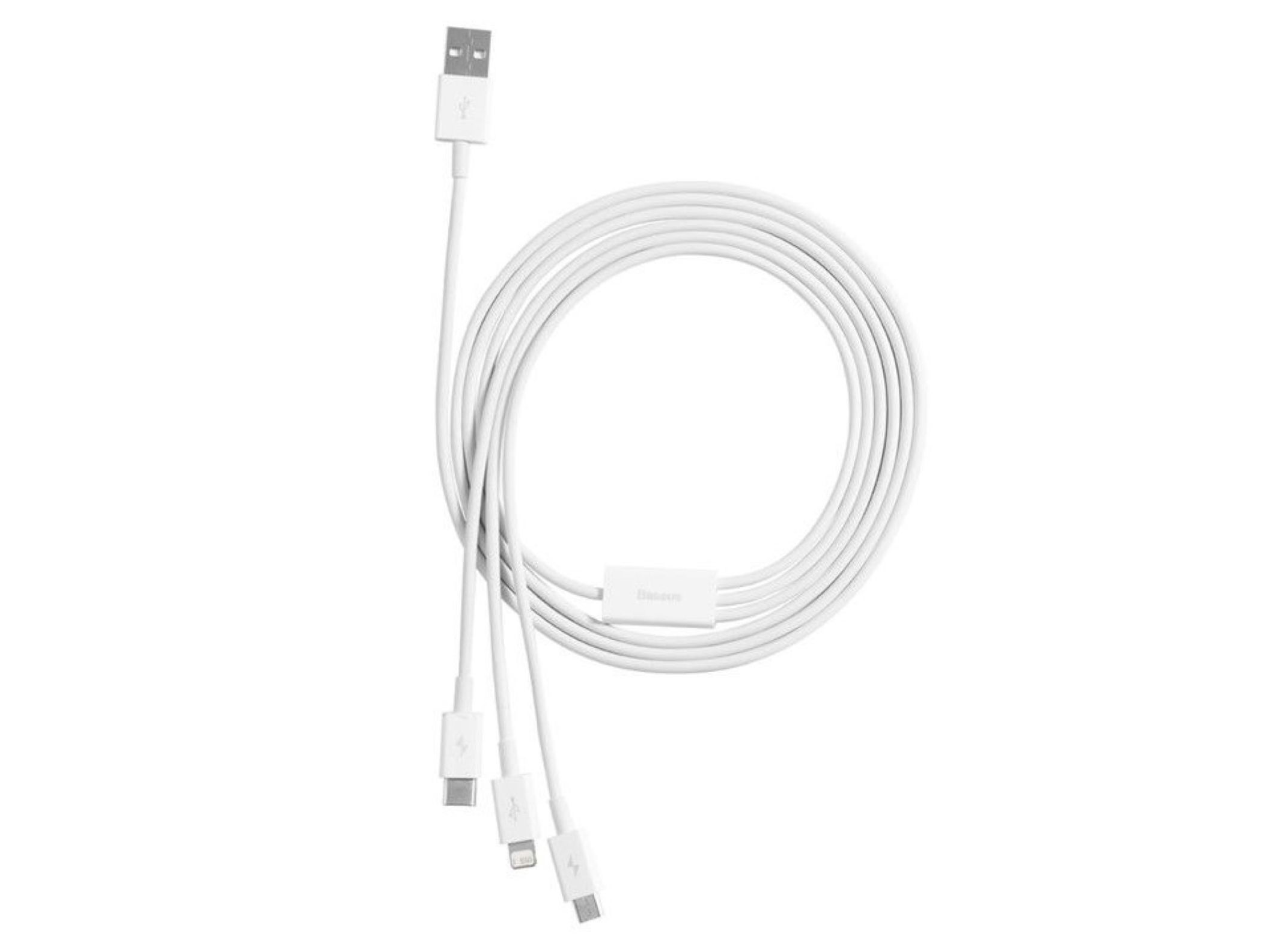 CABOS BASEUS CARREGAMENTO RÁPIDO BRANCO 1 M