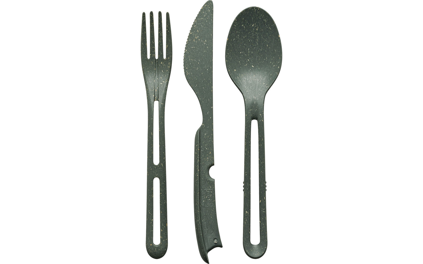 Koziol KLIKK Besteck Set 3-tlg. Grau