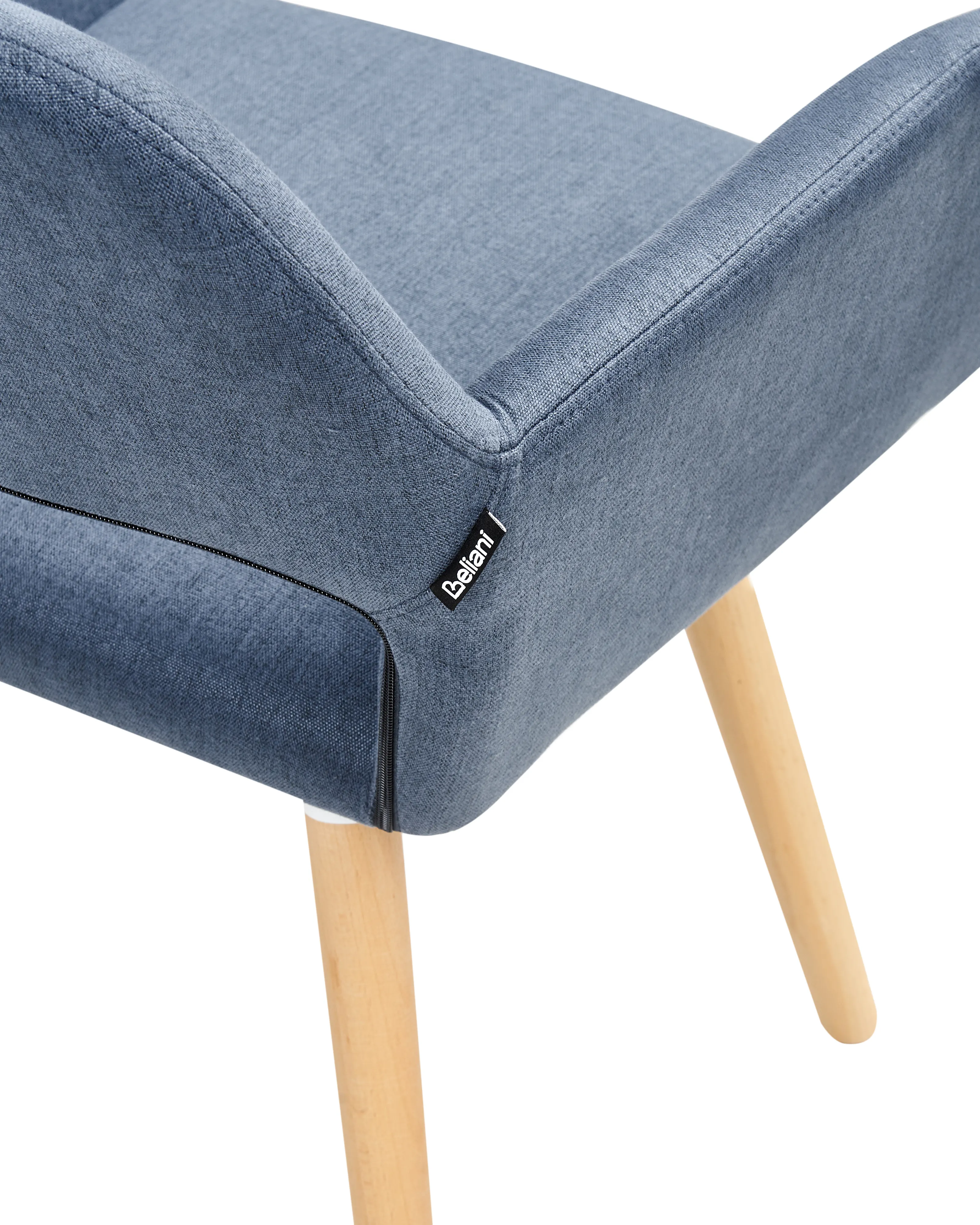 Set van 2 eetkamerstoelen CHICAGO Stof Marineblauw