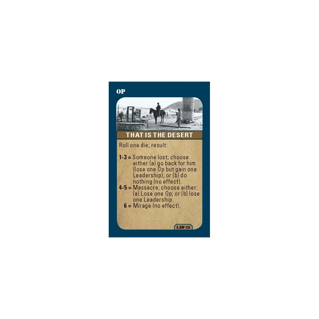 Mini Game Series - Lawrence of Arabia: The Arab Revolt 1917-18