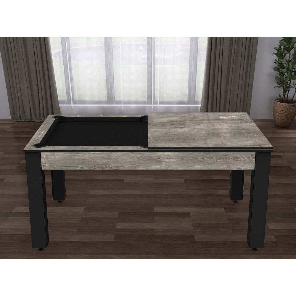 Billard convertible table 6 personnes texas + plateaux dinatoires + pack accesso