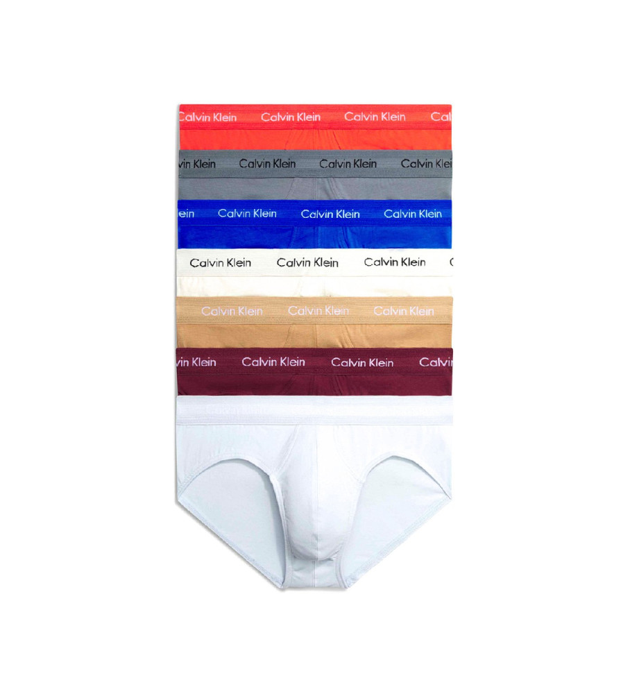 Pacote com 7 cuecas multicoloridas da Calvin Klein