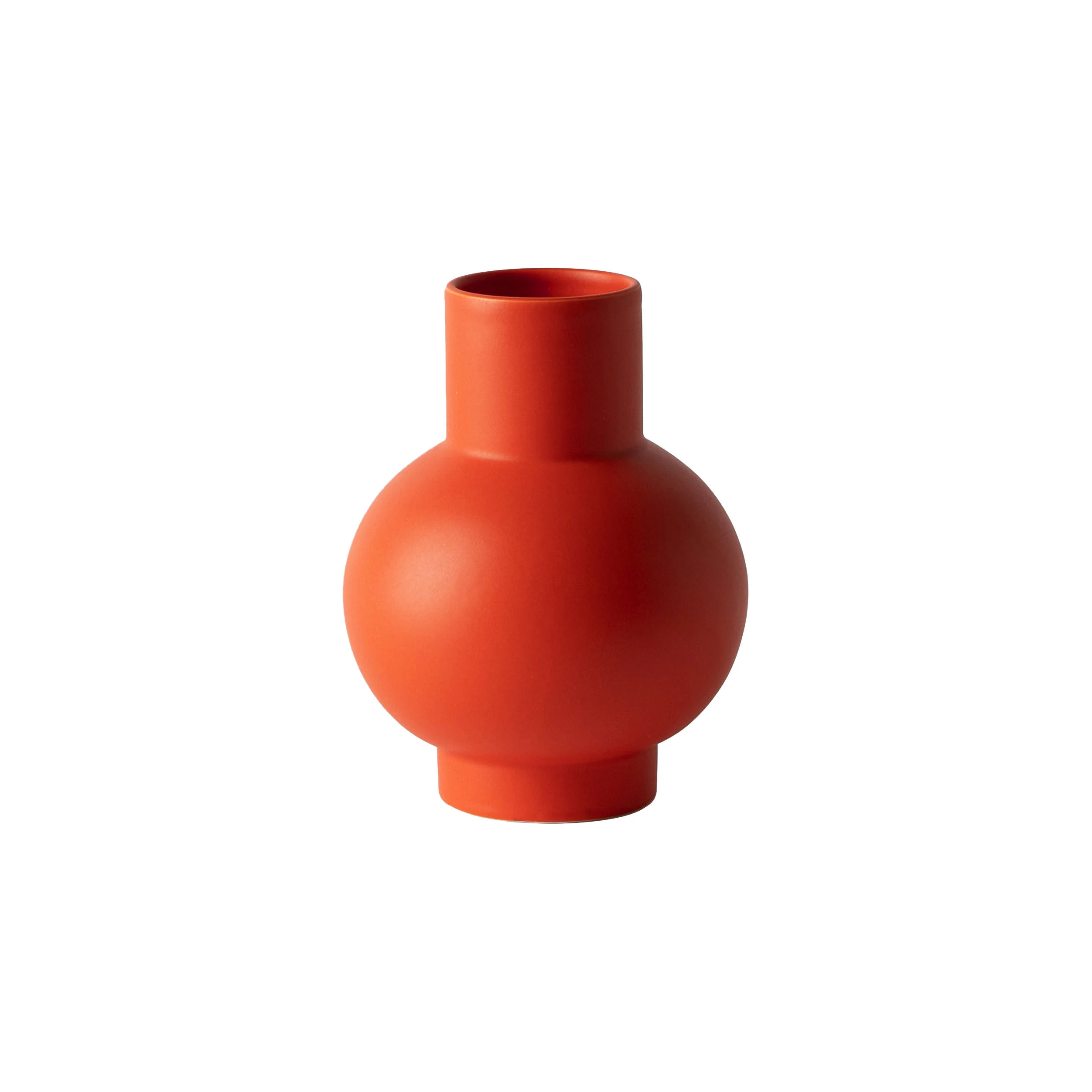 STRØM SMALL - Vase céramique | Orange