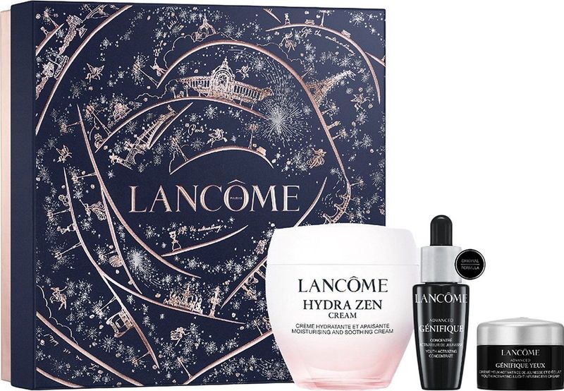 Lancôme - Hydra Zen Skincare Set - Dagcrème 50ml - Anti-Aging Serum 10ml - Oogcrème 5ml - Totaal 65ml