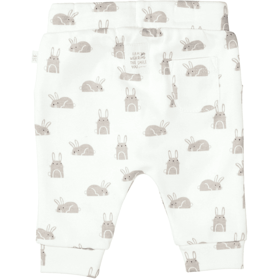 STACCATO Hose cream white gemustert