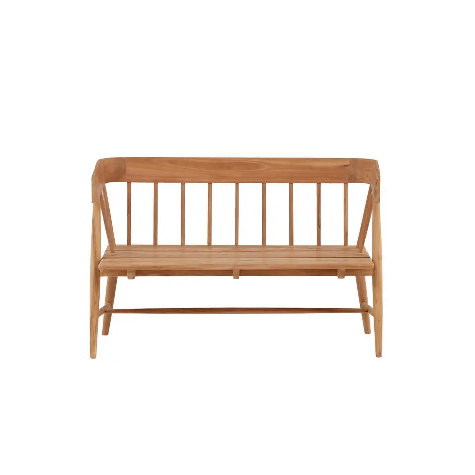Tuinbank Naturel Teakhout - 132x132x85cm - Split