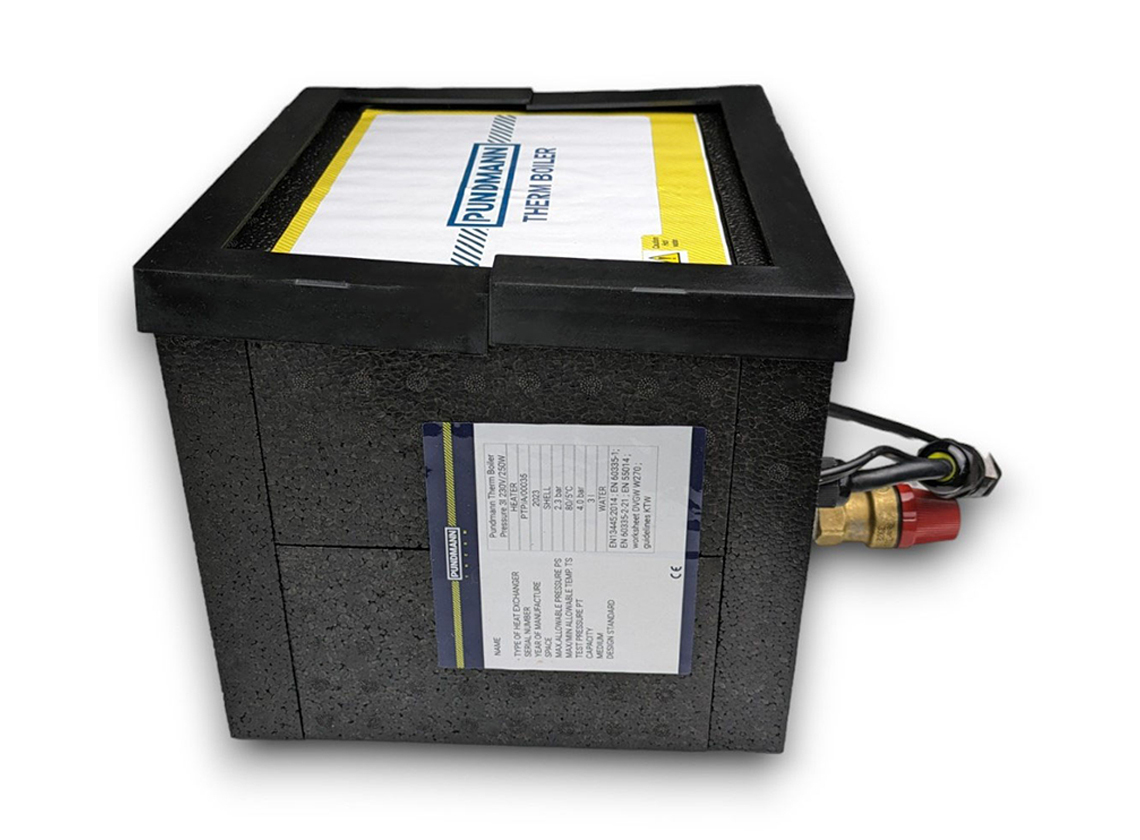 Pundmann 3L 12V 180W drukvaste boiler