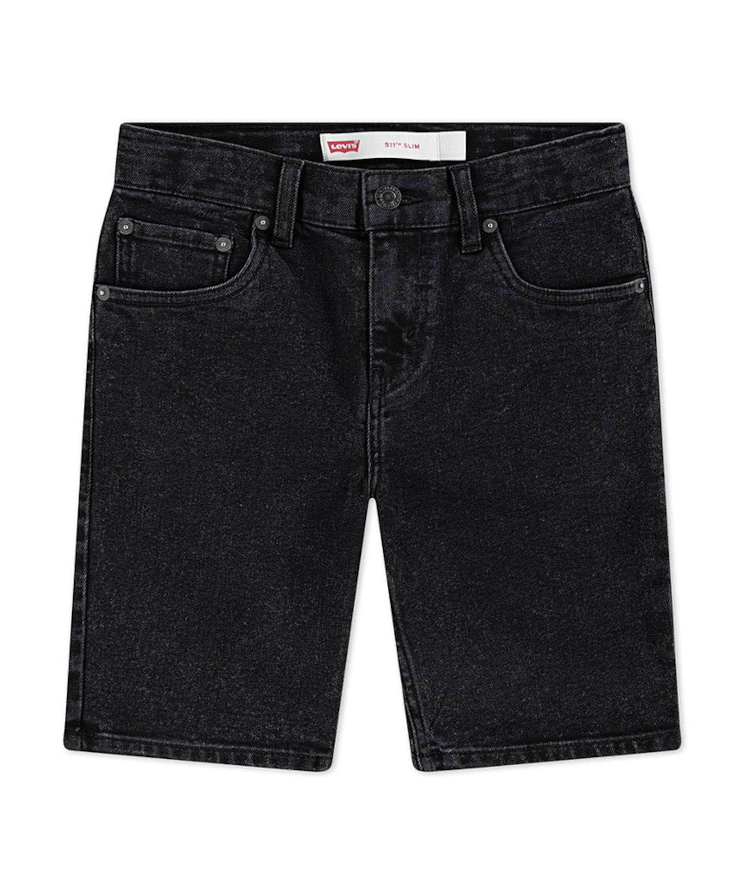 Levi's LVB New 511 slim fit denim shorts jongens korte broek zwart