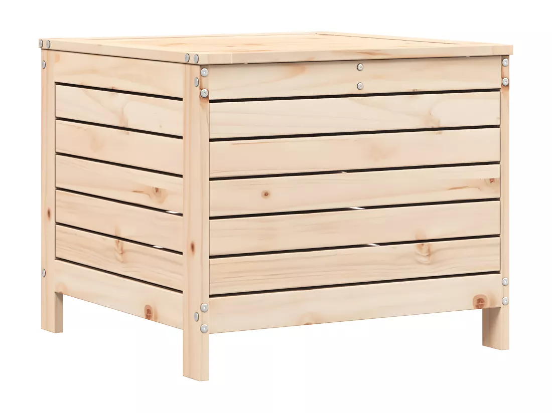 Repose-pied de jardin 62x63,5x53,5 cm bois de pin massif