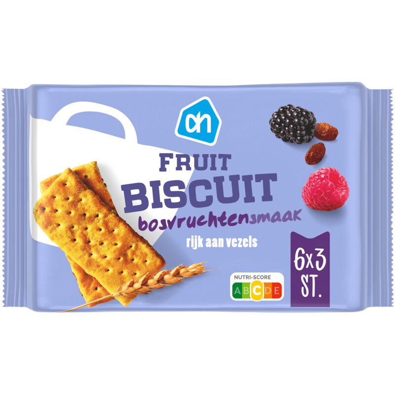 AH Fruitbiscuit bosvruchtensmaak