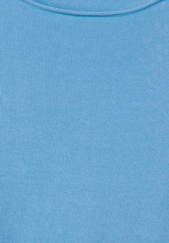 Basic Feinstrickpullover - gentle blue