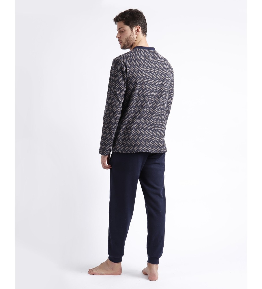 Pijama de manga comprida Admas Navy Cross