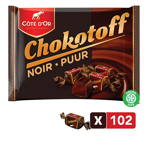 Chocolat noir Chokotoff, sachet de 1 kg