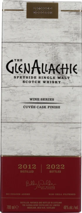 GLENALLACHIE 9 YEARS 2012 CUVÉE CASK FINISH 70CL