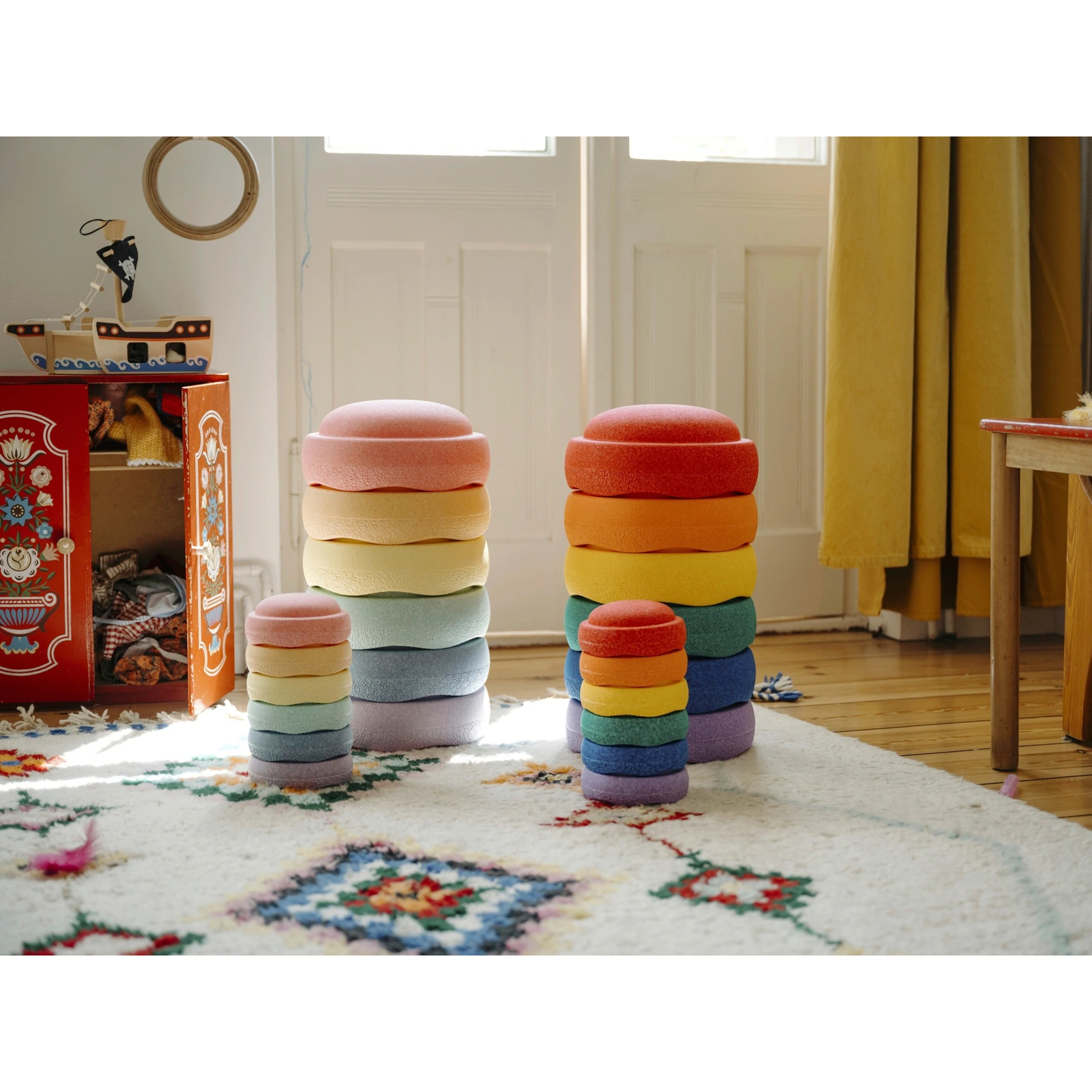 Stapelstein Stapelstein Original Mini rainbow pastel