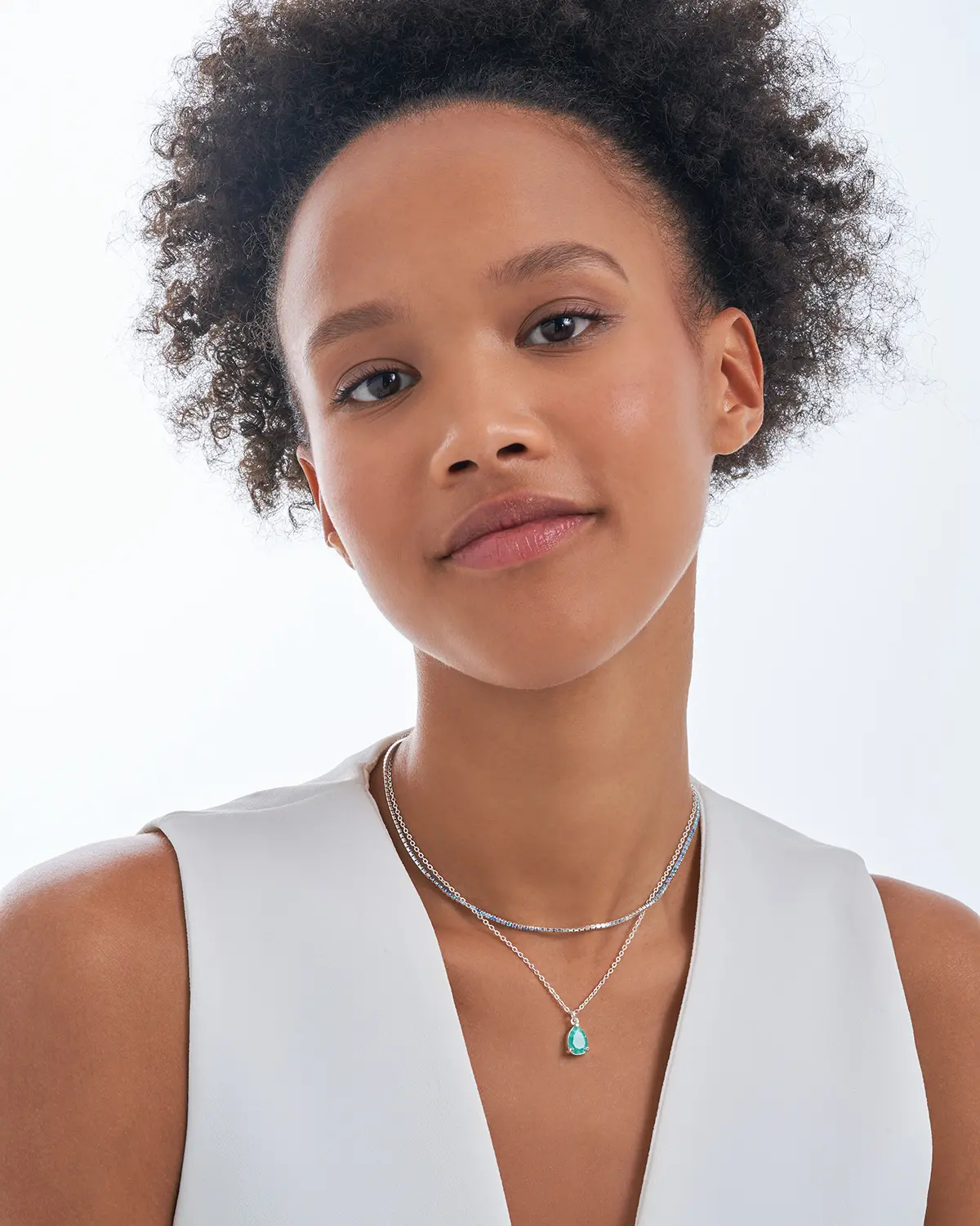 Layering Kette - Glitter Drop