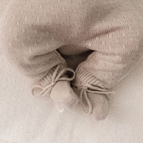 Little Dutch Gebreid Boxpakje - Pure Knit - Soft Beige Melange