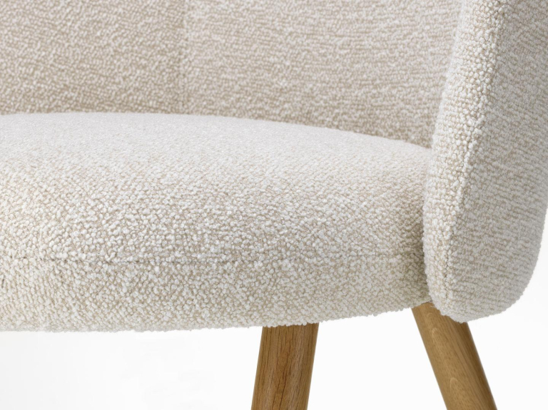 Vitra Mikado Side Chair stoel eiken onderstel Ivory