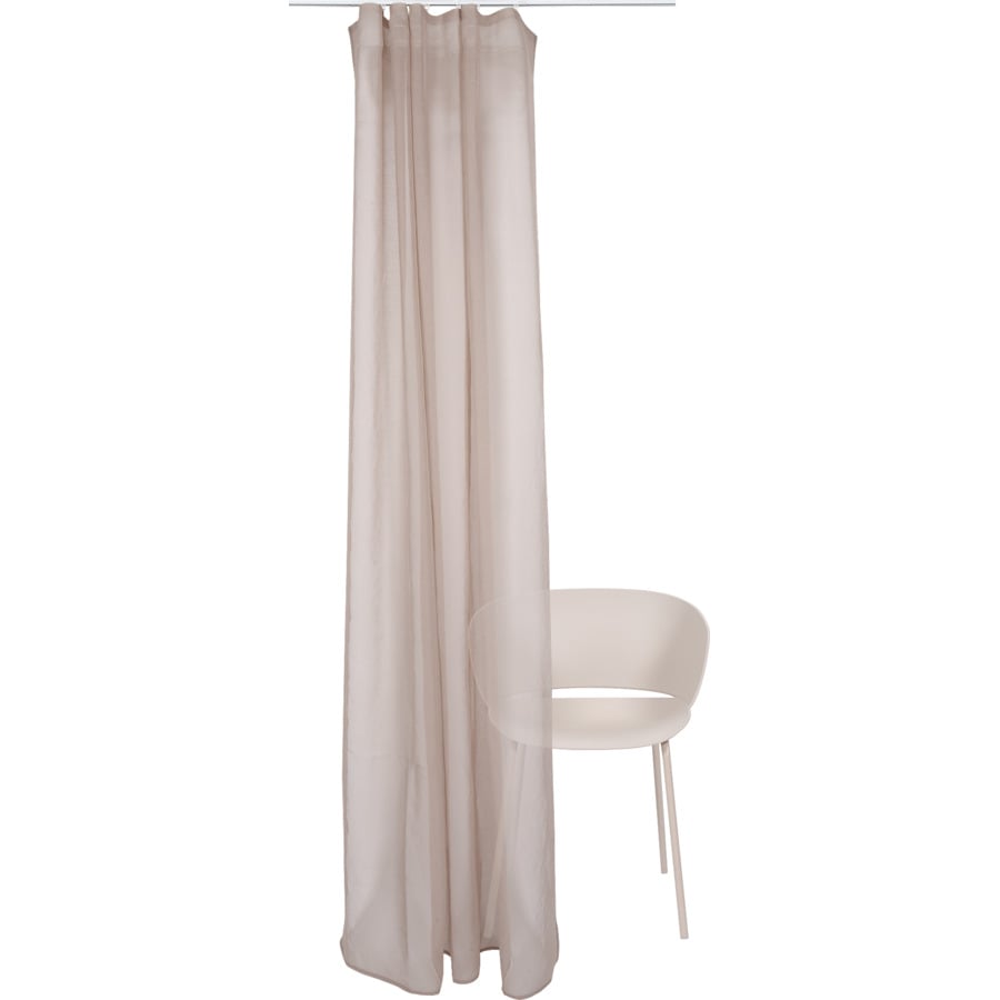Fertigvorhang Polyester 140 x 260 cm hellbraun