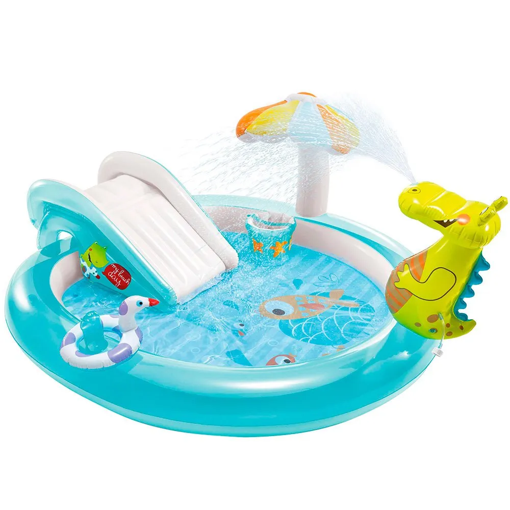 Intex Krokodil-Spielzentrum mit Rutsche und Pool