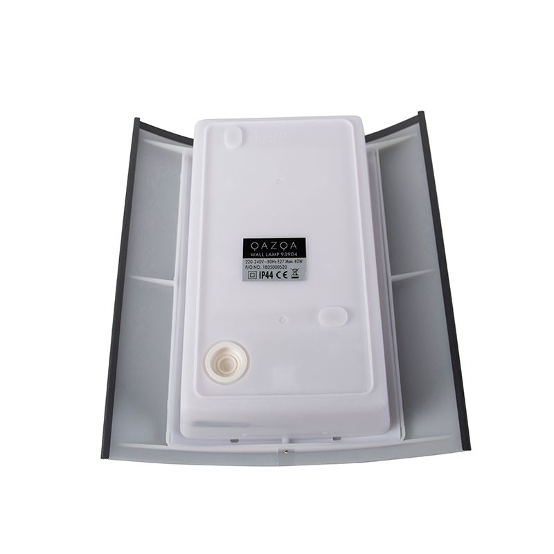 Buiten wandlamp antraciet IP44 schemersensor - Emmerald